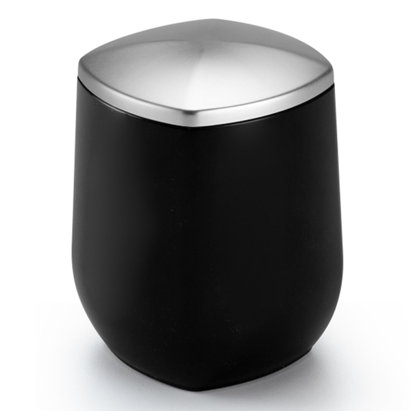 Porta Algodão Conceito Preto|Cromo Fosco Arthi